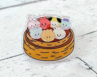 Pin acrílico de moños de BTS x Bangtan