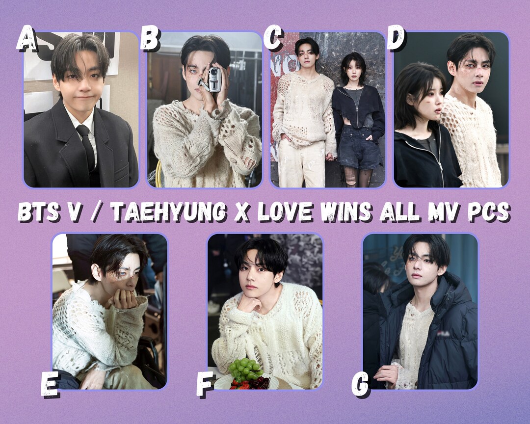BTS V / Taehyung X Love Wins All MV Photocards - Etsy
