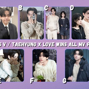 BTS V / Taehyung x Love Wins All MV Photocards