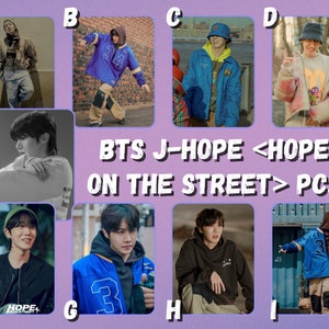Tarjetas fotográficas de BTS J-Hope <Hope On The Street>