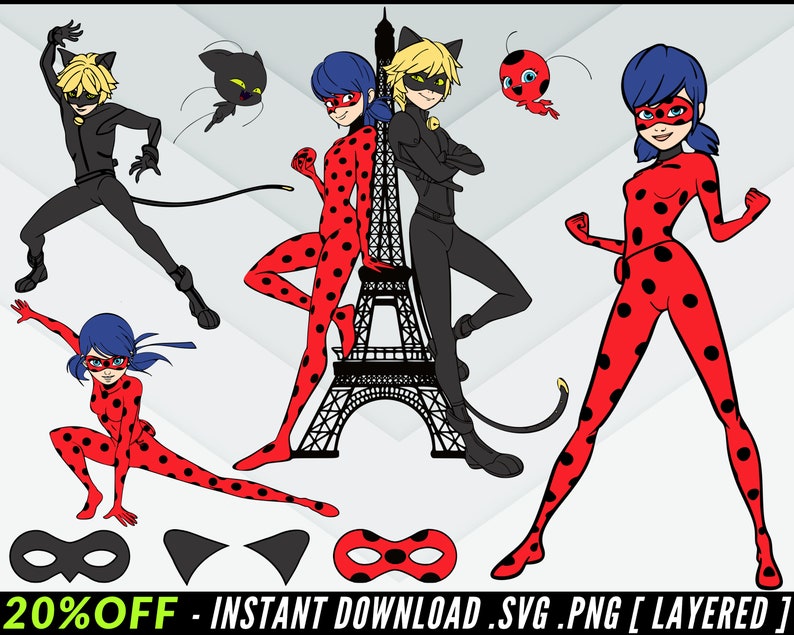 The Best Miraculous ladybug svg ladybug svg Miraculous | Etsy