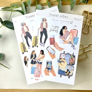 Reisstickers vibe boho planner decor dagboek