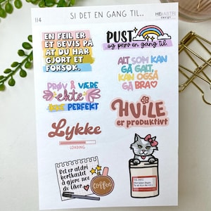 norsk quote stickers visdom noorse sitat geestelijke gezondheid