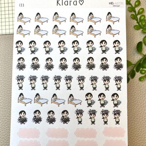 SMALL KLARA Krankheit Krankheit psychische Gesundheit Alltag Sticker Planer Planungssymbol klistemerke
