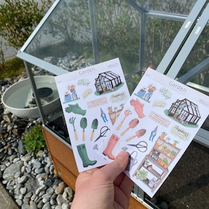 Tuinstickers lentebloemen planten journaling