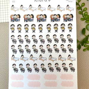 SMALL KLARA Alltags-Icon Aufkleber Lebensmittelgeschäft Krankheit Planer bujo klistemerke Norsk