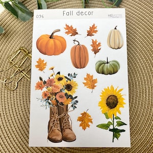 Fall decor stickers pumpkin autumn halloween