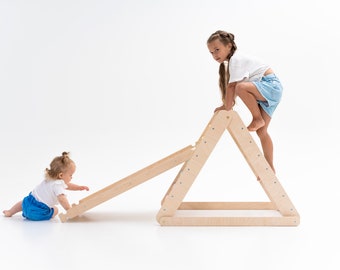 Foldable Climbing Triangle: Montessori Toddler Climber, Baby Gym