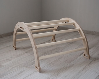 climbing arch, arch with cushion, toddler gym, Montessori rocker, kletterbogen