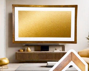 wooden bezel for Samsung the frame TV, Handmade TV frame, custom TV frame.