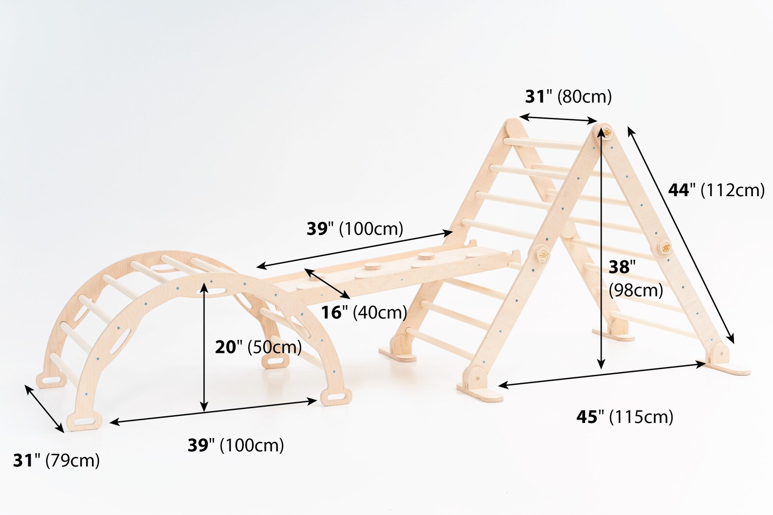 Transfromable Ladder Transformable Climbing Triangle, Montessori Ladder, Adjustable Triangle ...