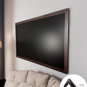 Marco de TV de madera hecho a mano para Samsung The Frame, bisel de TV hecho a mano, marco decorativo de madera para TV.