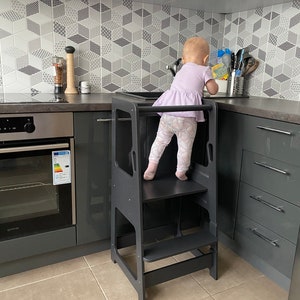 Learning stool for kitchen, adjustable toddler stool, kids step stool