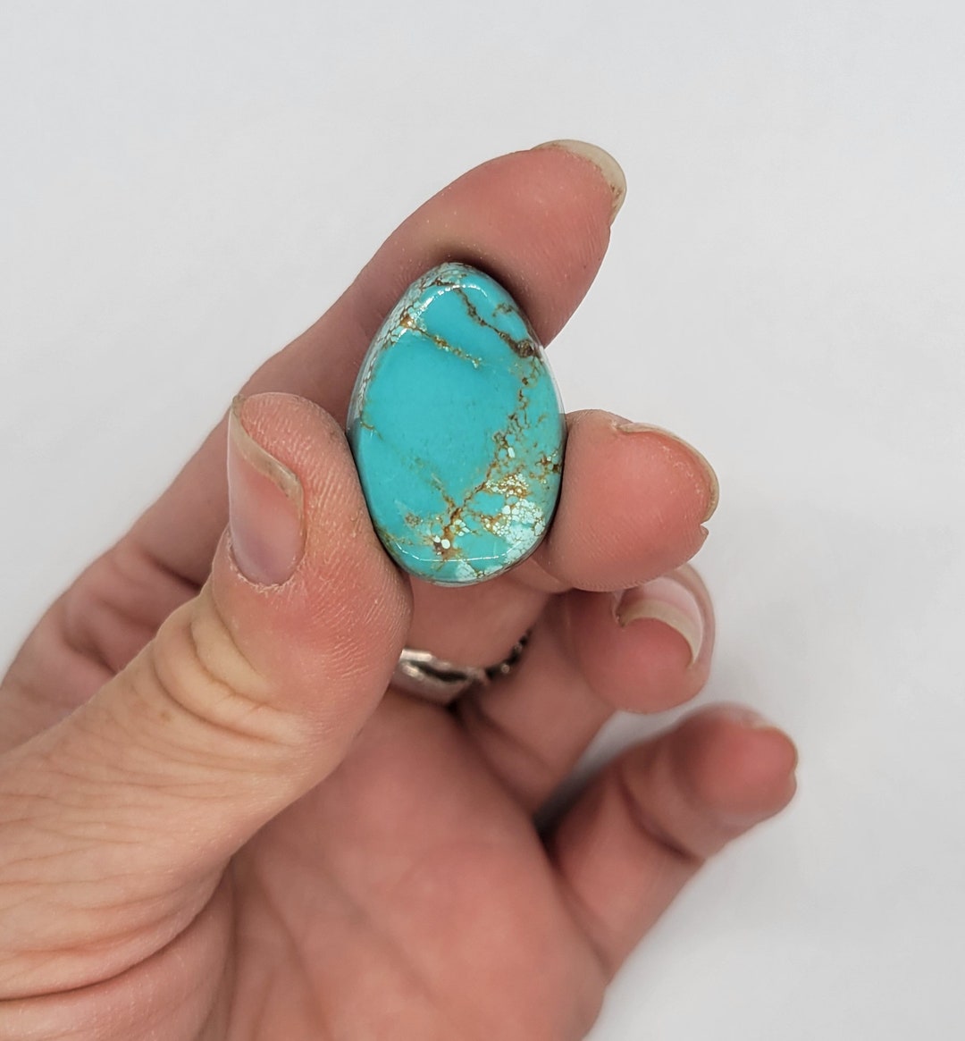 Number 8 Mine Turquoise Cabochon Etsy