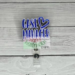 Case Manager Badge Reel (Alligator Clip)