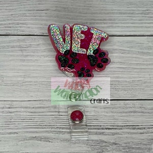 Bobina per badge veterinario (veterinario) (clip a coccodrillo)