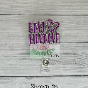 Care Manager Badge Reel (Alligator Clip)
