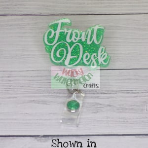 Front Desk Badge Reel (Alligator Clip)