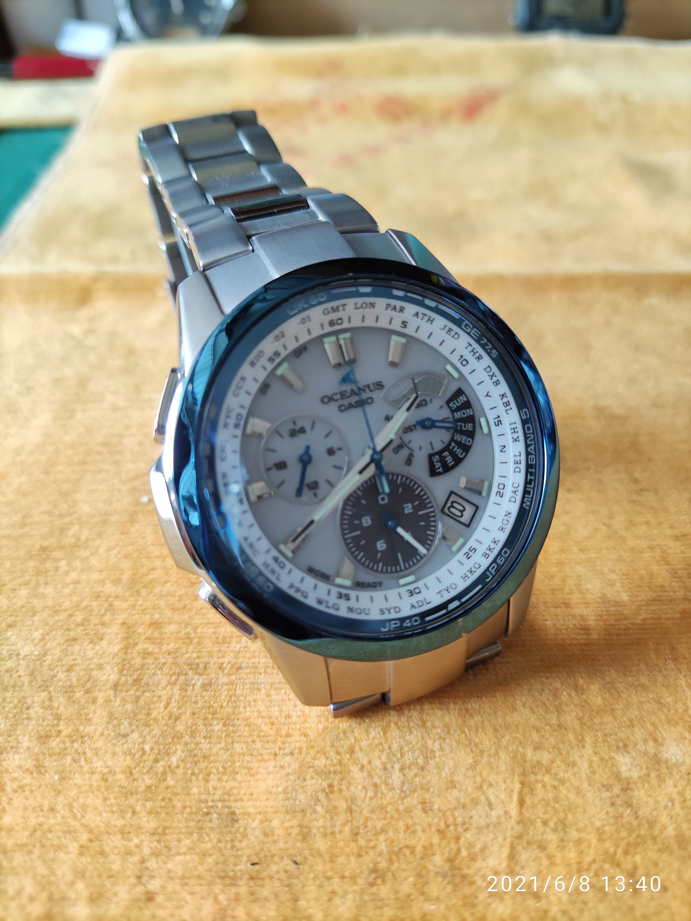 希少！ カシオオシアナス ブラックチタン タフソーラー OCW-M700