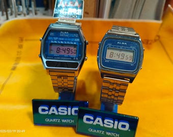 美品ALBA デプスセンター デジタル腕時計 W760-4A00