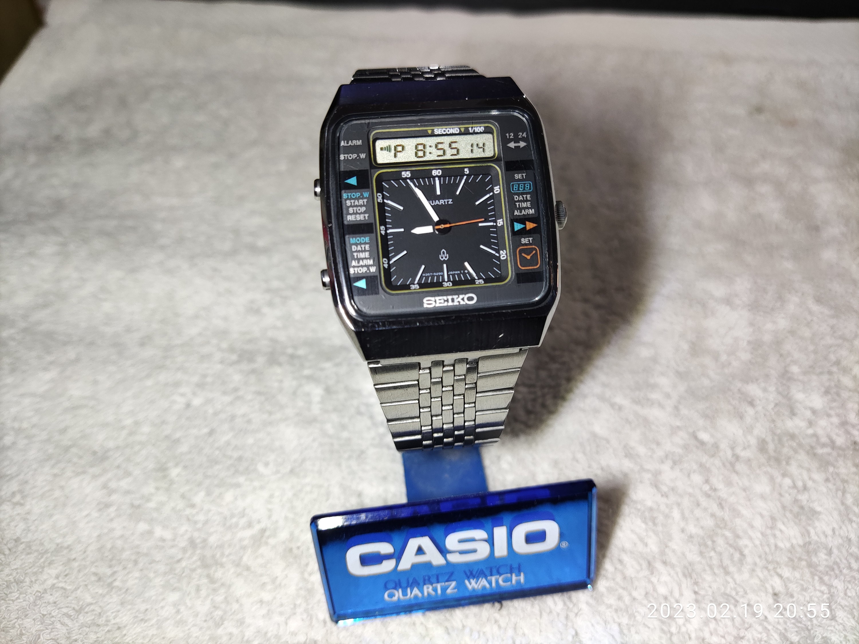 Vintage SEIKO 1985 Ana digital Alarm Chrono H357 5180 Rare Dial All Original Great Used Etsy Canada