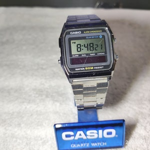 Casio A V1 1588 Easy Rec. Cronógrafo de alarma. Reloj de grabadora
