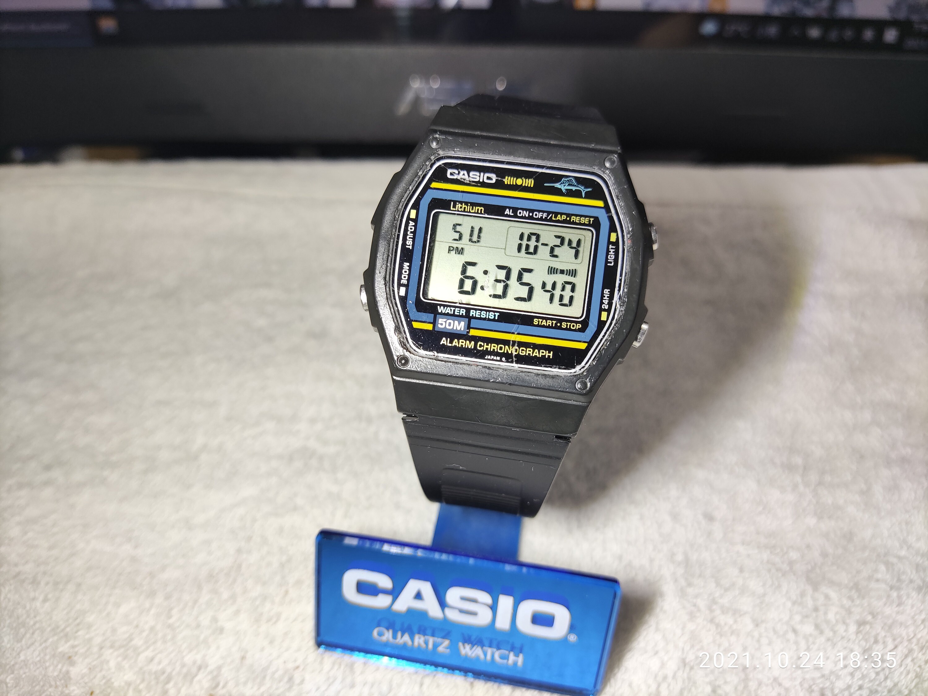 Vintage CASIO 1980 MARLIN 50M W-24 248 Replaced New Band | Etsy Hong Kong