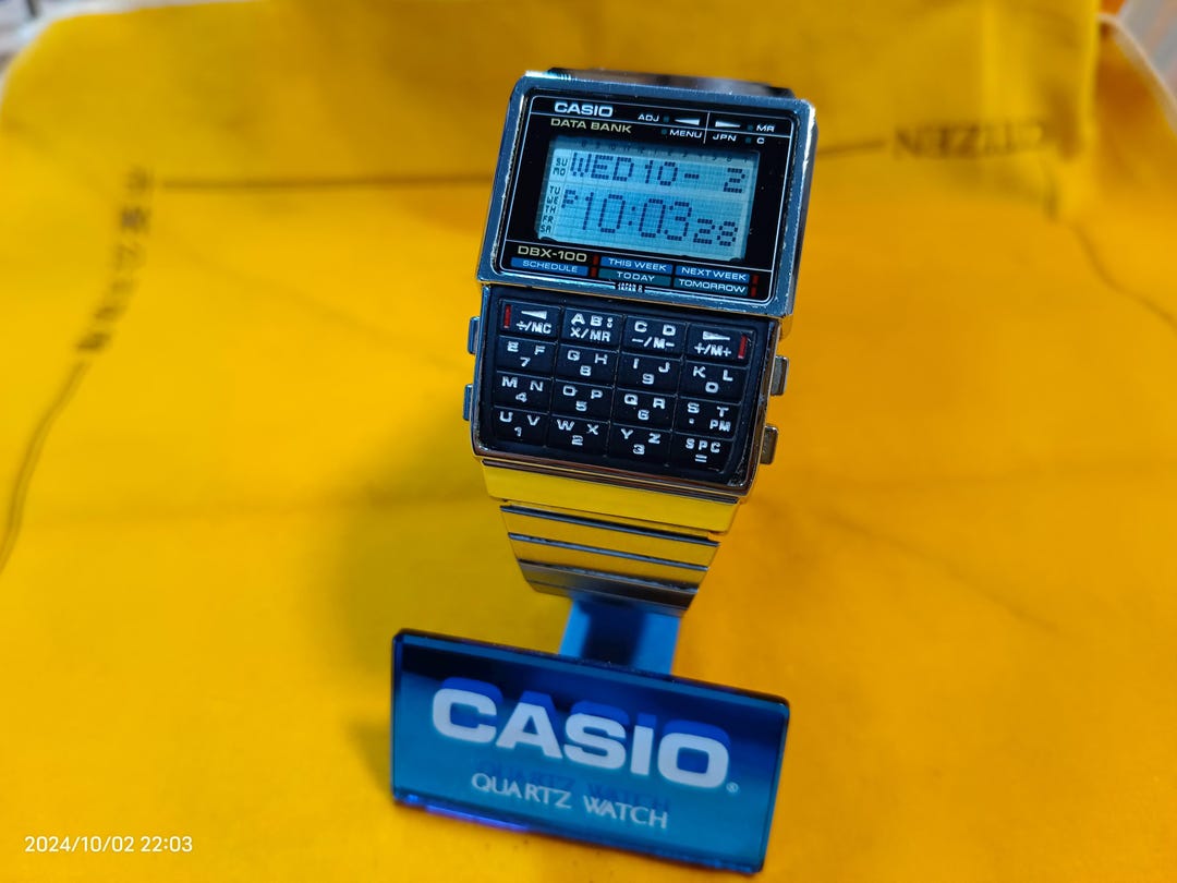 Casio DBX-100 Gold Calculator Data Bank Watch Module 261 - Etsy