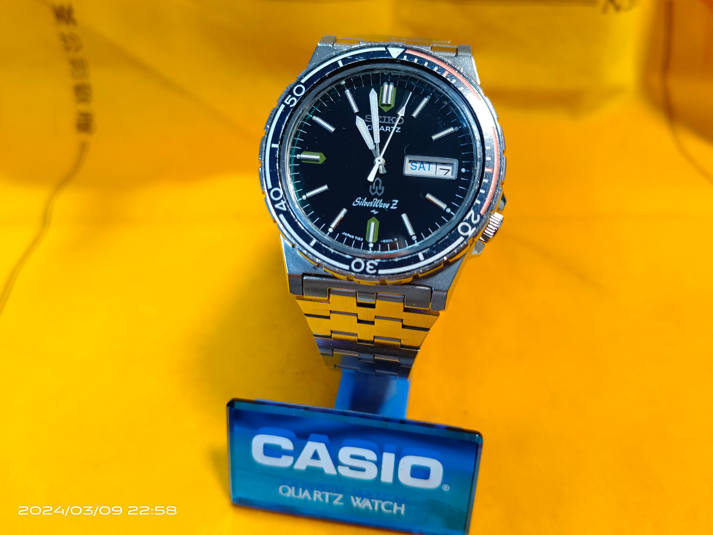 Seiko Silver Wave - Etsy