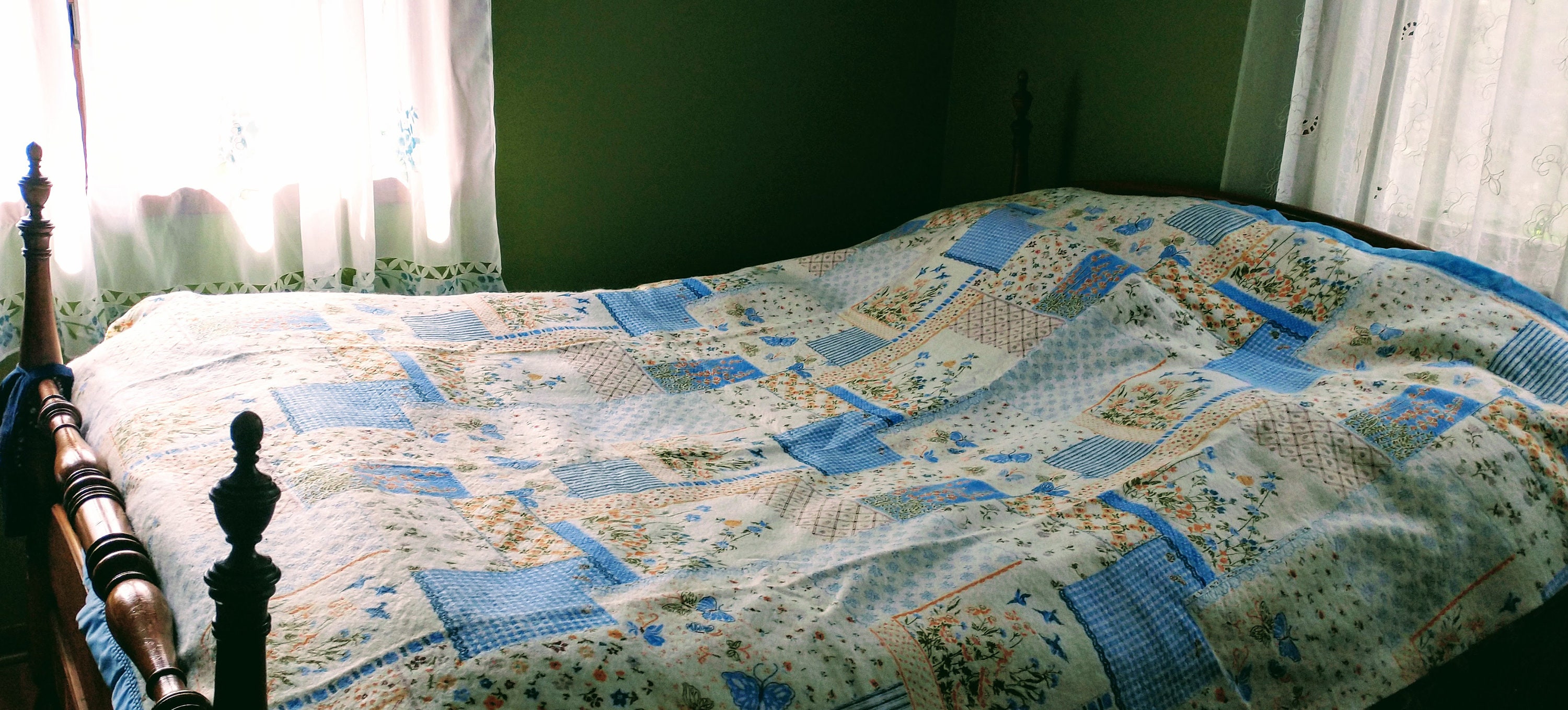 Vintage Floral Acrylic Blanket With Satin Trim Vintage Etsy