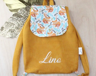 Customizable special nursery backpacks - Backpacks - Children's backpack - Bag - Suede fabrics - Bag - Kids Bag