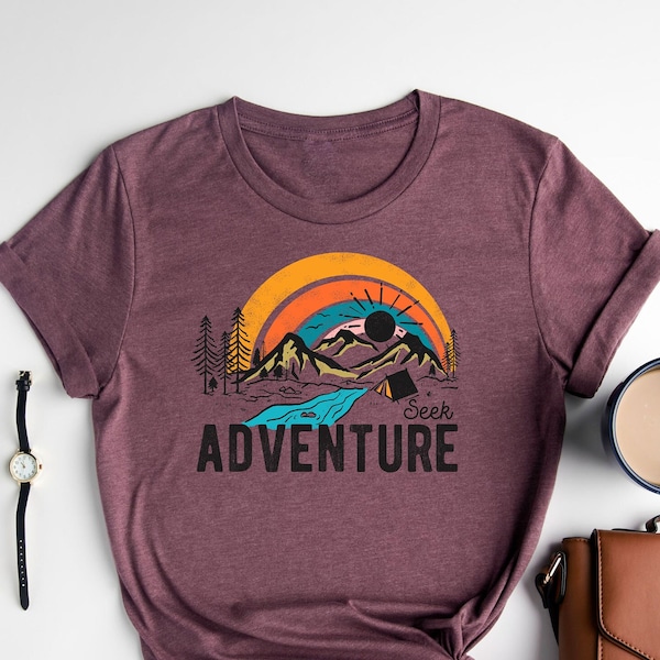 Seek Adventure Shirt | Vacation Shirt | Camping Shirt | Hiking Shirt | Nature Lover | Adventure Lover | Wanderlust Shirt