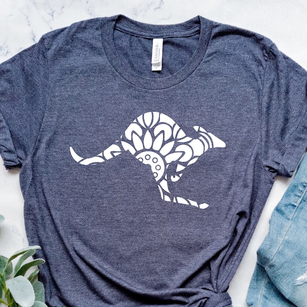 Mandala Kangaroo Shirt, Kangaroo Shirt, Kangaroo Silhouette Shirt, Safari Shirt, Family Zoo Shirt