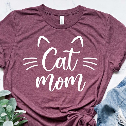 Cat Mom Shirt Cat Lover Pet Lover Gift for Mom Cute - Etsy