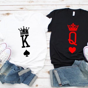 King and queen card shirts deals