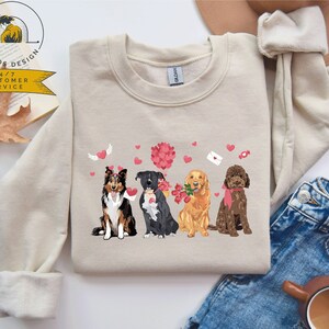 Valentine's Day Dog Sweatshirt | Dog Mom Sweatshirt | Mother's Day Gifts | Valentine's Day Gift  | Gift For Dog Mama