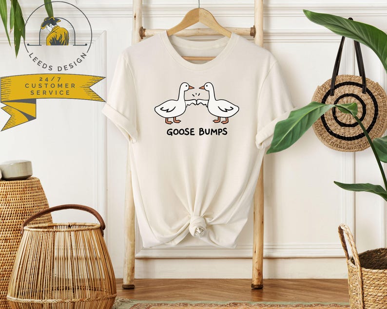 Goose Bumps Shirt | Silly Goose Sweatshirt | Funny Gift Shirt | Funny Goose Shirt | Gift For Goose Lover | Best Friends Shirt zdjęcie 4