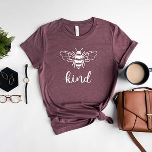 Bee Kind Shirt | Be Kind | Positive Vibe Shirt | Kindness Shirt | Animal Lover Shirt | Cute Bee Shirt | Gift Tee | Bee Lover | Spring Shirt