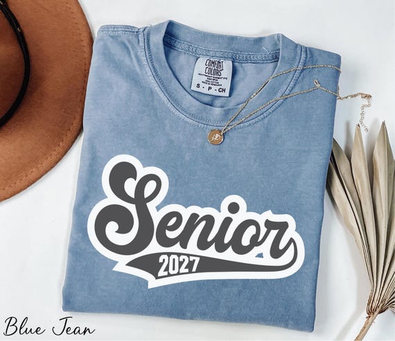 Senior 2027 Shirt, Comfort Colors® 2027 Grad Gift, Senior Class Shirt, Class of 2027 Shirt, Retro Senior Shirt, High School Graduation Gift