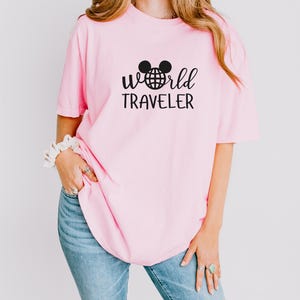 Comfort Colors® Disney World Traveler Shirt, Epcot Shirt, Mickey Mouse Shirt, Mickey Ears Epcot Shirt, Disneyland Vacation Shirt, WDW Shirt image 6