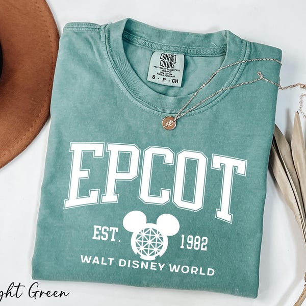 Chemise Epcot Est 1982 Comfort Colors®, chemise Epcot, chemise Walt Disney World, t-shirt Epcot Mickey Head, chemise voyage en famille Disney