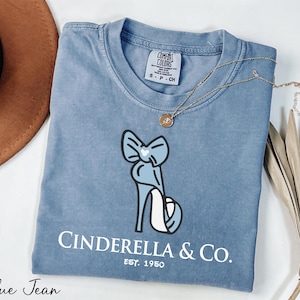 Comfort Colors® Disney Cinderella Shirt, Princess Cinderella Tee, Cinderella & Co Est 1950 Shirt, Cinderella Glass Slipper Shirt, Disney Tee