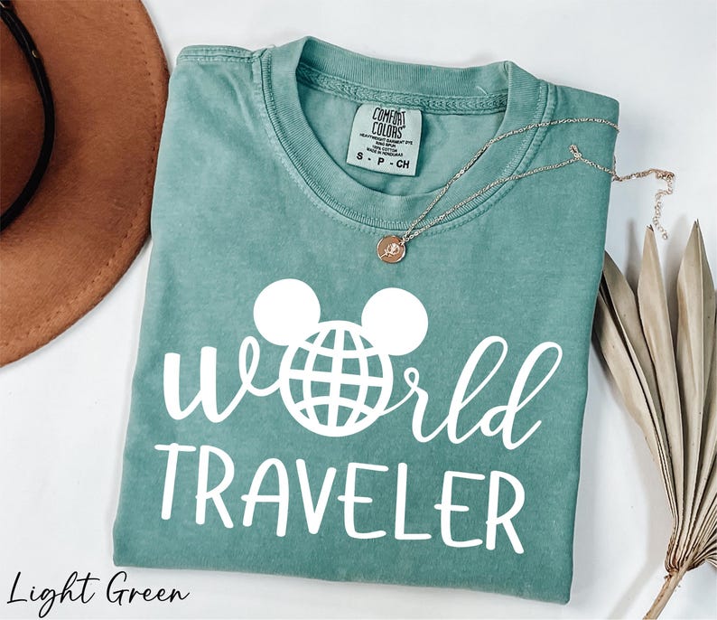 Comfort Colors® Disney World Traveler Shirt, Epcot Shirt, Mickey Mouse Shirt, Mickey Ears Epcot Shirt, Disneyland Vacation Shirt, WDW Shirt image 1