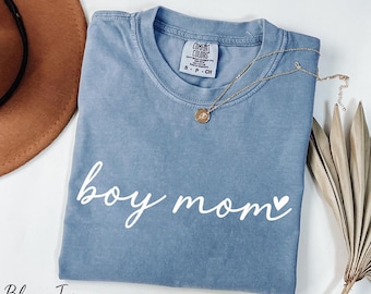 Comfort Colors® Boy Mom Shirt, Mama Shirt, Mother's Day Gift, Mom of Boys Shirt, Mom Life Shirt, Cute Mom Shirt, Boy Mama Shirt