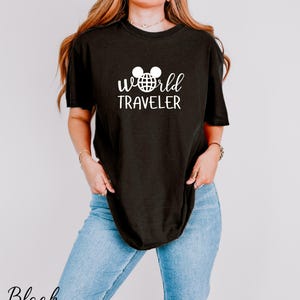 Comfort Colors® Disney World Traveler Shirt, Epcot Shirt, Mickey Mouse Shirt, Mickey Ears Epcot Shirt, Disneyland Vacation Shirt, WDW Shirt image 5