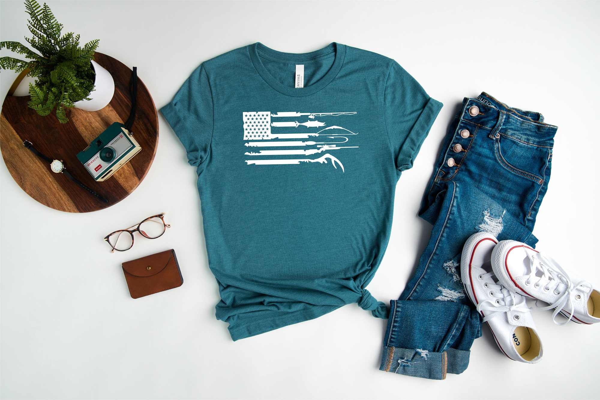 Discover Hunting Shirt, Fishing Shirt, Hunting USA Flag Shirt, Gift for Hunter | Fisherman