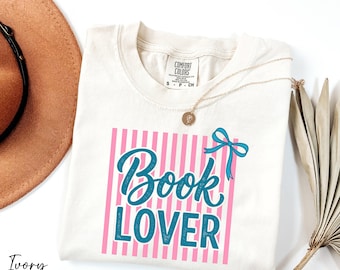 Book Lover Shirt, Bookish Shirt, Comfort Colors® Retro Book Lover Tee, Librarian Shirt, Reader Shirt, Gift for Bookworm, Book Club Shirt