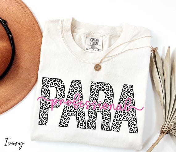 Paraprofessional Shirt, Floral Paraprofessional Tee, Comfort Colors® Para Squad Shirt, Para Team Shirt, Para Life Shirt, Para Gifts