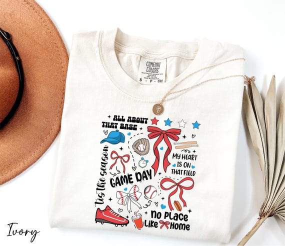 Comfort Colors® Baseball Shirt, Game Day Tee, No Place Like Home Tee, All About That Base Shirt, Tis The Season Tee, Baseball Game Day Shirt