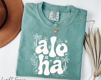 Aloha Shirt, Hawaii Vacation Shirt, Summer Vibes Shirt, Beach Shirt, Holiday Shirt, Hawaii Aloha Shirt, Comfort Colors® Summer Trip Shirt